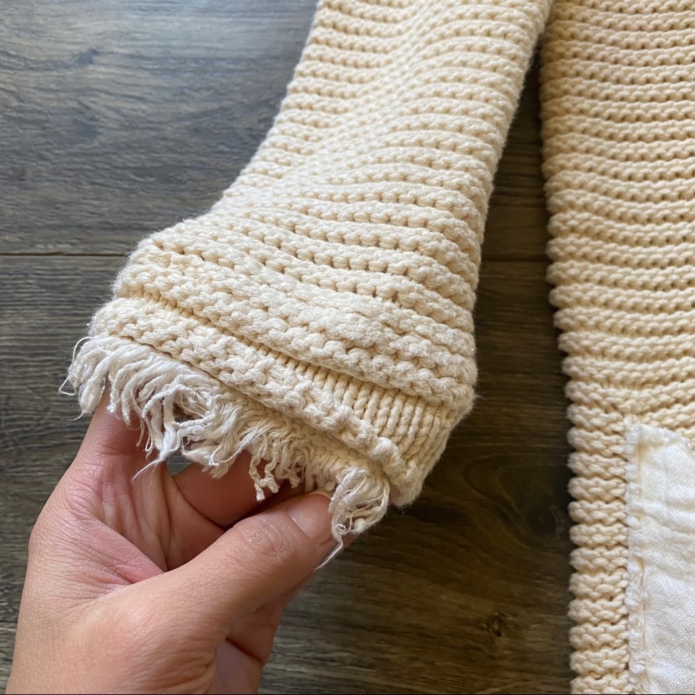 FREE PEOPLE Long Knit Woodstock Sweater - Picture 6 of 7